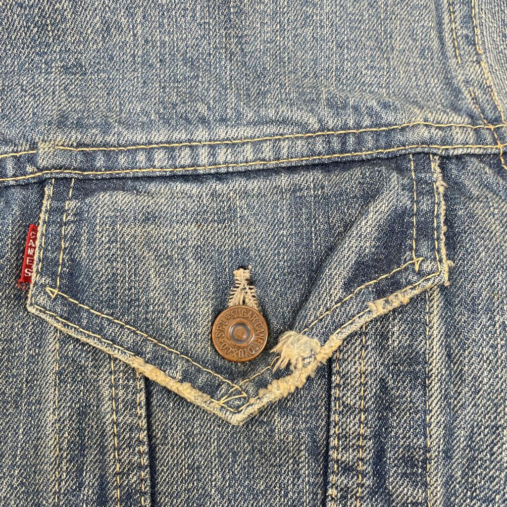 SUGAR CANE SC11962-011 3rd model denim jacket Jacket 40 blueUsed