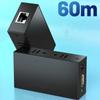 60M Rj45 Ethernet Extender 1080P Transmission Via Cat5e/6/7 Cable for Gaming Consoles Conference Room