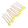 30Pcs Round Sponge Brushes Kids Art Supplies Soft Sponge Tips Wooden Handle Graffiti Painting Tools for Home School Art Class