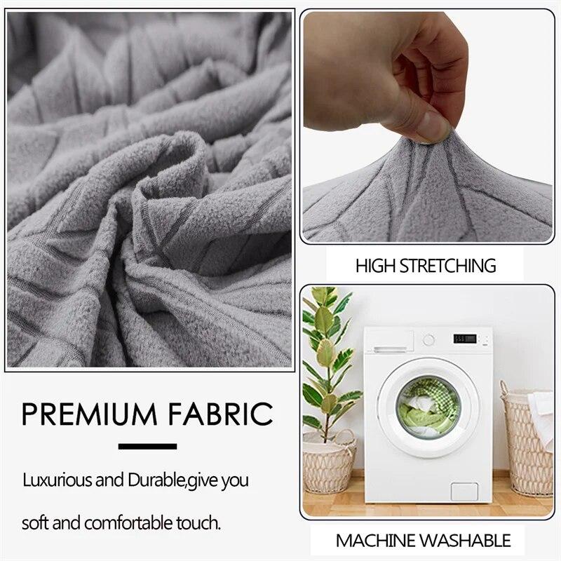 1PC Jacquard Dining Chair Covers Stretch Kitchen Chair Slipcover Office Banquet Hotel Housse De Chaise Elastic Chair Seat Covers