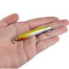 Bullet Head Sinking Pencil Bait Long Casting Lure Fish Shape Hard Bait for Bass Pike Saltwater Freshwater Fishing with 3D Eyes and Sharp Hooks