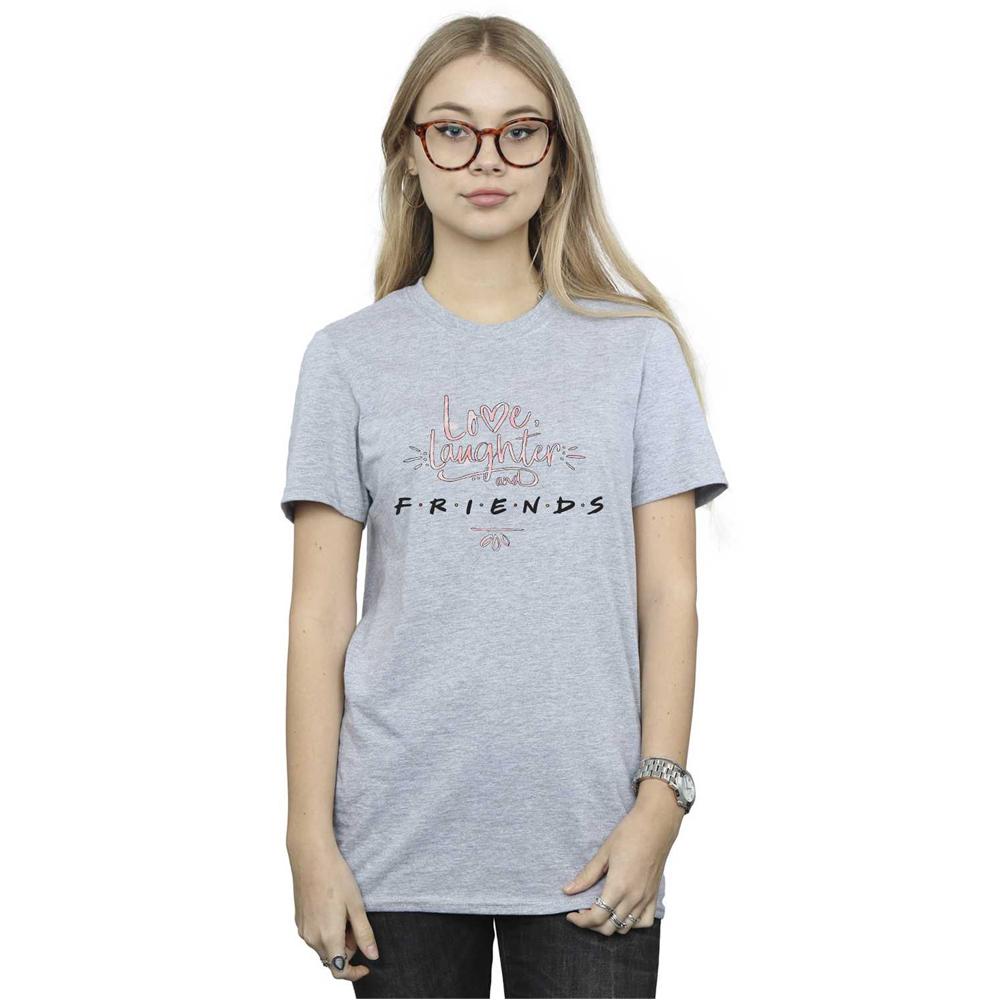Friends Womens/Ladies Love Laughter Boyfriend T-Shirt
