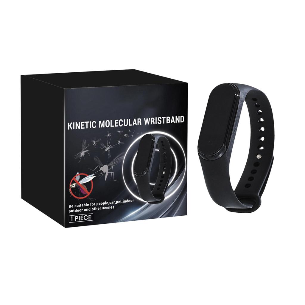 Kinetic Molecular Wristband Mosquito Repellent Wearable Insect Deterrent Adjustable Band Suitable for Indoor Outdoor Use