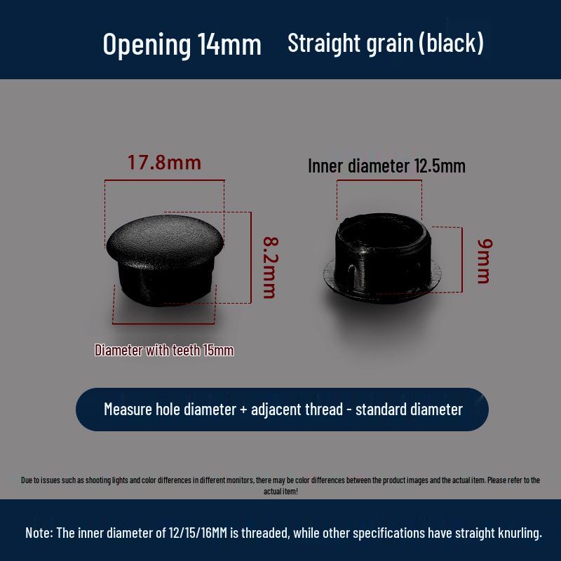 Universeller Runder Dekoplastikstopfen für Möbelscharniere und Schraubenlöcher