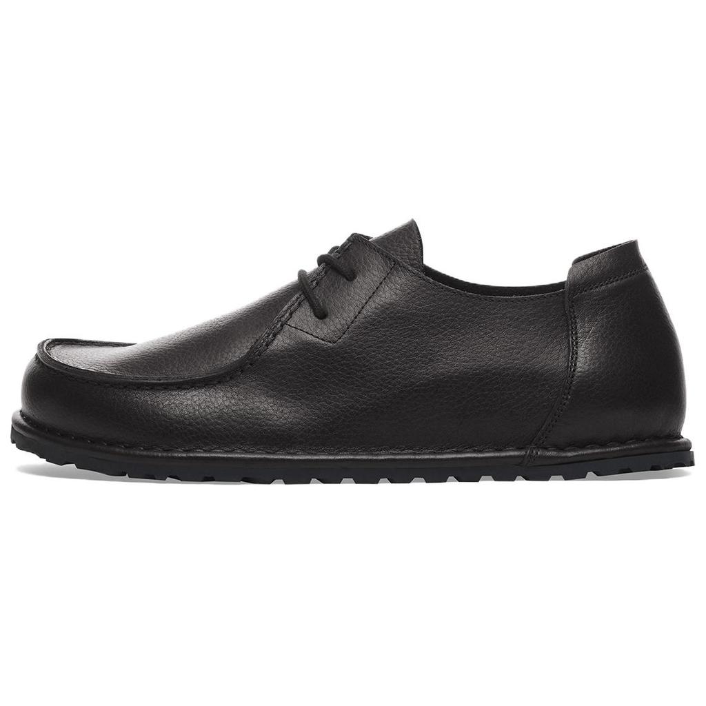 Birkenstock Utti Leather Comfortable Versatile Low-Top Casual Shoes Unisex casual shoes Black 1029579