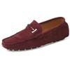 Spring/Summer Korean Edition Large Size Bean Shoes, Casual Leather Shoes, Genuine Leather, Handsewn Lazy Man's Footwear, Men's Shoes