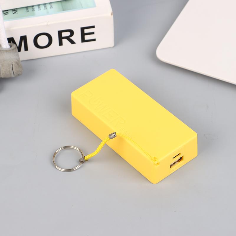 Мобильная Power Bank Зарядное Устройство Аккумуляторный Блок Для Чехла DIY Коробка Портативный Цветной Ящик Для Хранения yellow