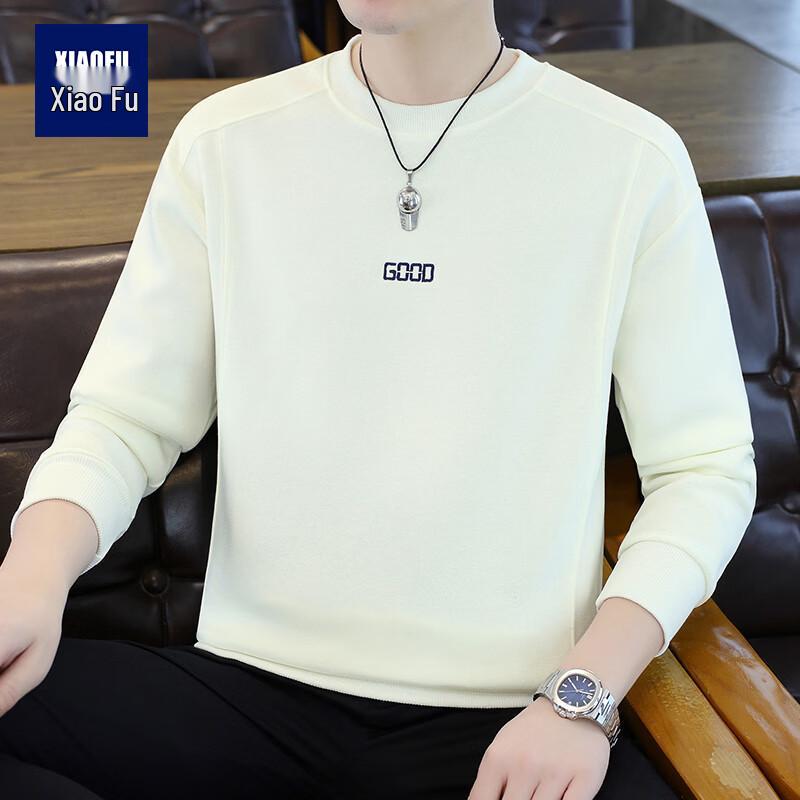 Men s Retro Loose Fit Round Neck Sweatshirt XL