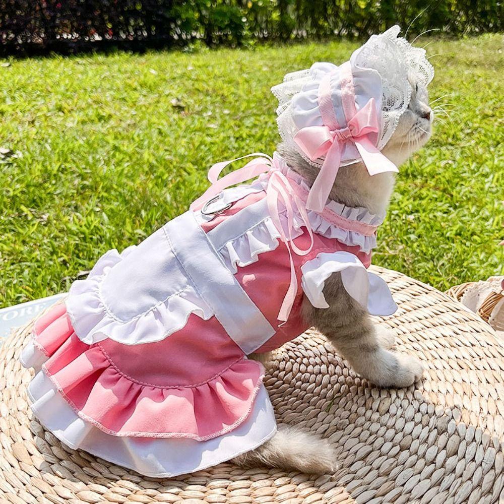 

Polyester Walking Dog Skirt With Leash Hole Dog Traction Skirt Spring