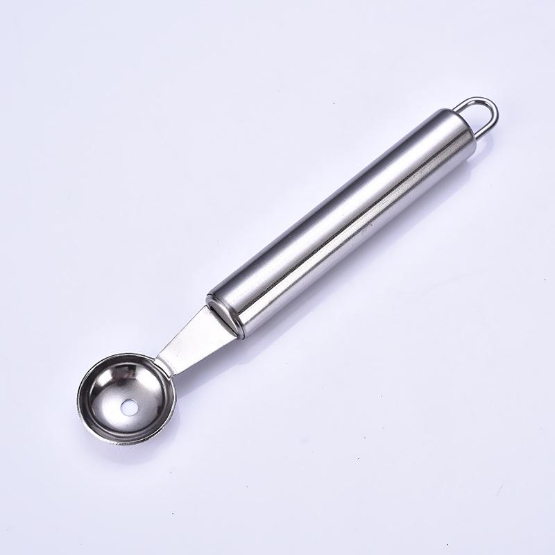 Stainless Steel Multifunctional Fruit Baller & Carving Knife with Round Handle