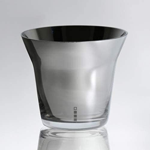 Wired Beans Wired Beans Glass for a Lifetime ROCK Tumbler Rock Glass Tumbler Glass Highball Glass 370ml Domestic Cedar Box (Titanium Silver)