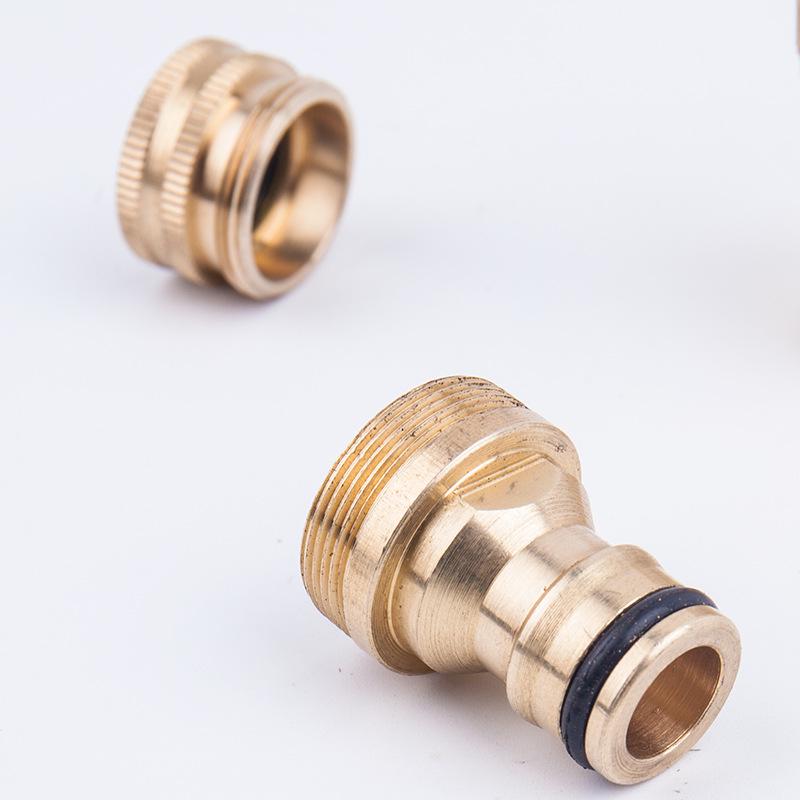 Basin Connector M22 Brass Male/Female Adapter Set for Washing Machine Faucet (2-Piece)