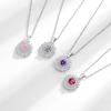 New Diamond Set Fresh Flower Pendant Fashion Simple Necklace