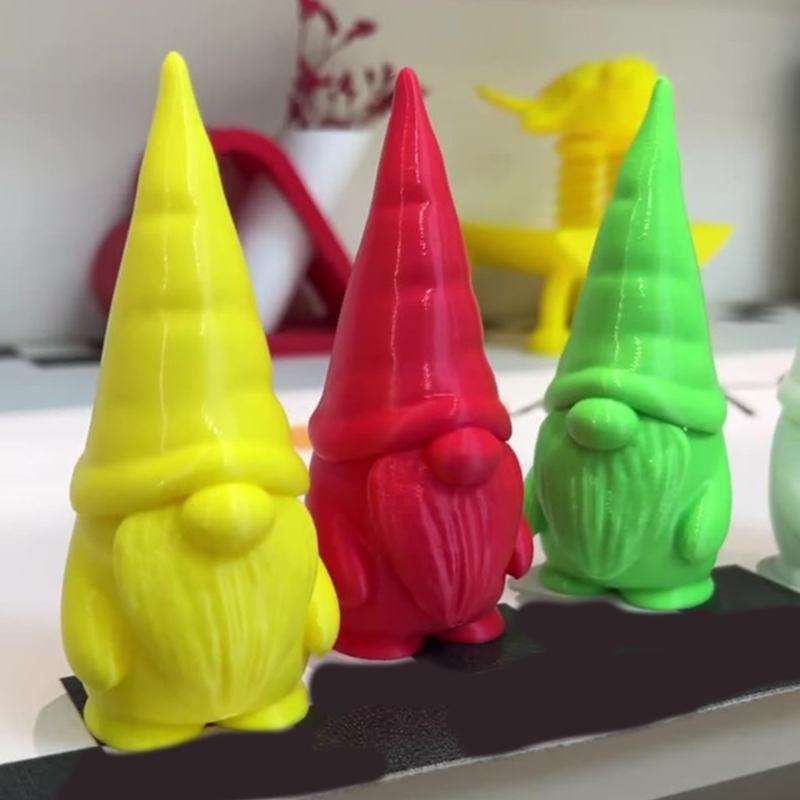 Holiday Tabletop Dwarf Decoration Colorful Artistic Design Santa Elf Figurine Safe Entryway Display Piece