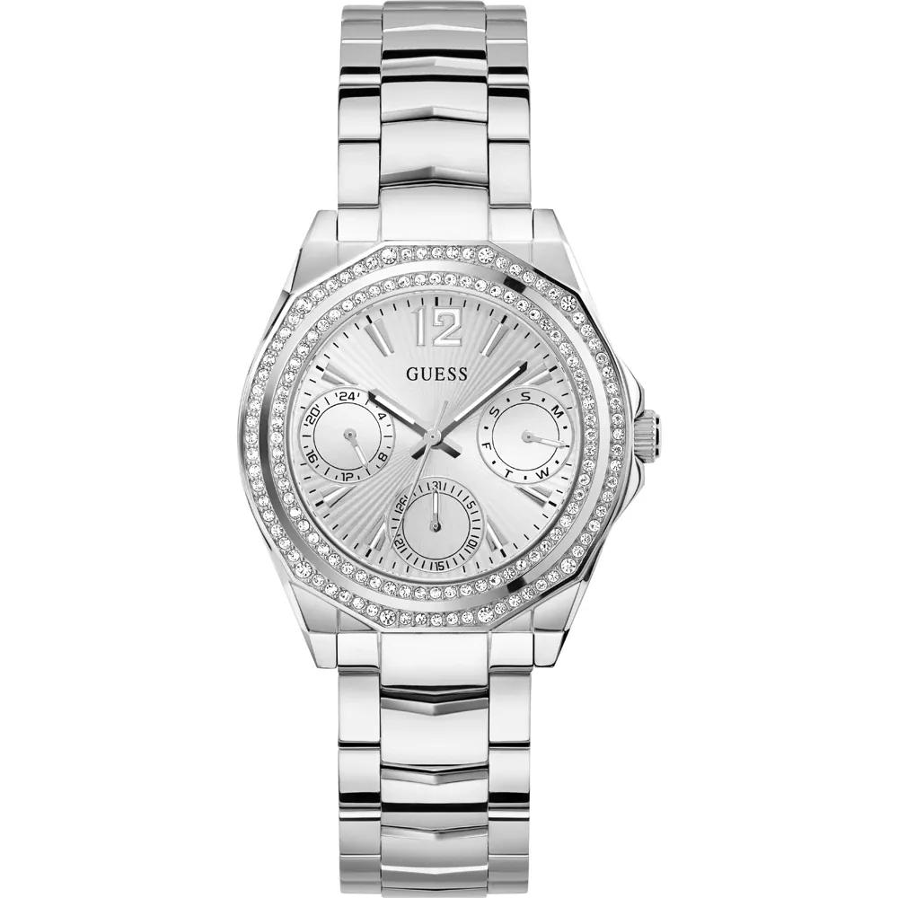 GUESS Ritzy Silver Stainless Steel Ladies Quartz GW0685L1 Watch серебряный