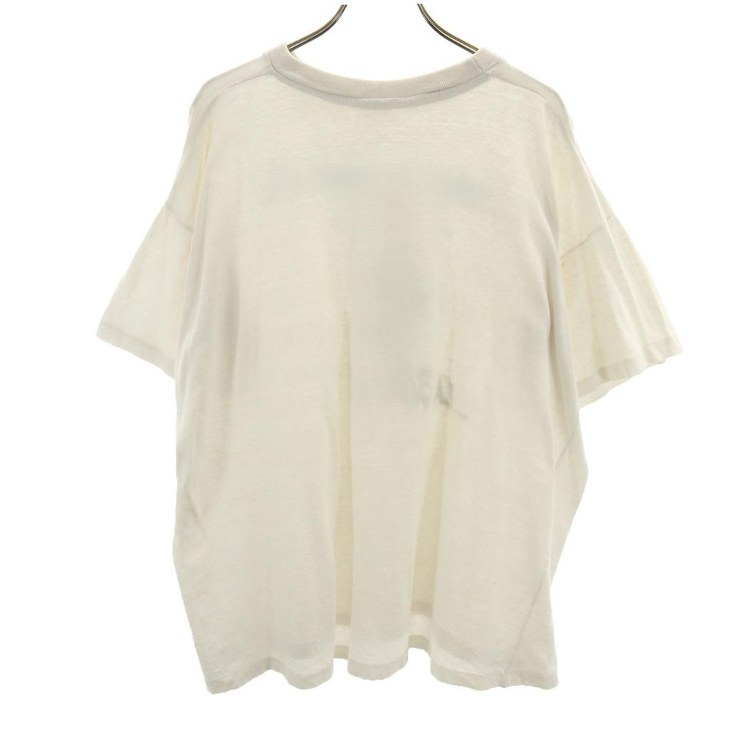 OLD 90s Euro French Military Short sleeve Single stitch T-shirt XL white Men's Used