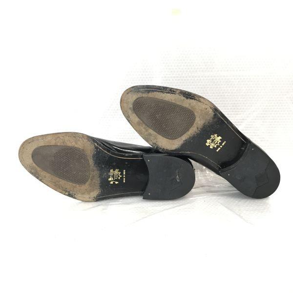 Japan PIDO Width Selection Straight Tip Dress Shoes 26cm 4E Black(USED)