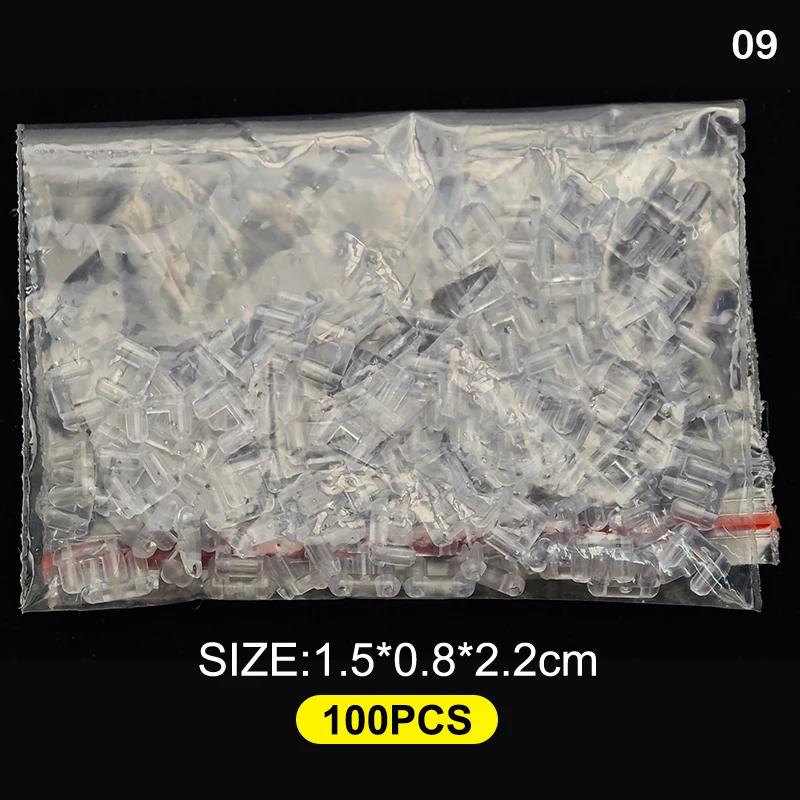 100Pcs Rimless Glasses Double Rubber Plug Lock Buckle 7mm/2.2mm Length Prescription Glass Accessories Equipment