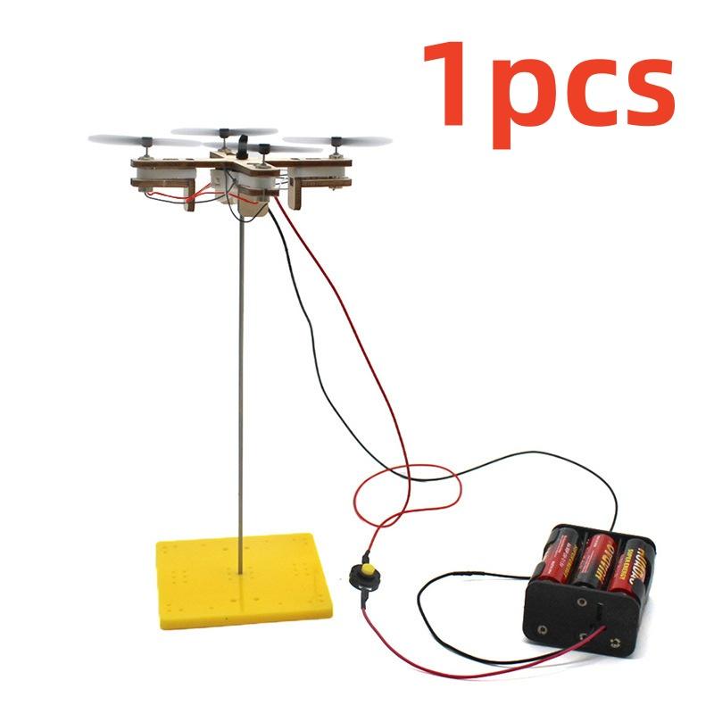 Funny DIY Drone Model Kids Science Toy Technology Physics Teaching Aids Helicopter Game Learning Educational Toys for Children
