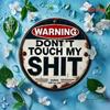 Vintage 8x8 Inch Funny Warning Metal Sign Industrial Wall Art Home Kitchen Decor