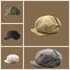 Street Style Cloud Beret Cap Asymmetric Women Artist Hat Newsboy Cap Retro Octagonal Hat  Work