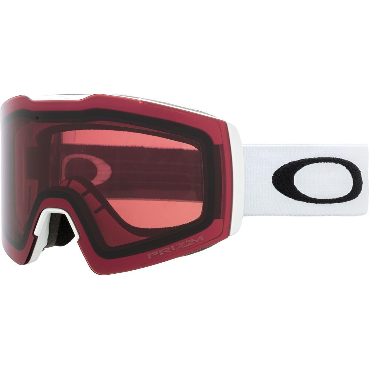 

Oakley Fall Line M Matte Garnet One Size Goggles, White/Prizm Lens,