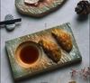 Vintage Ceramic Steak Plate Japanese Hotel Restaurant Sashimi Sushi Food Cooking Dishes Home Kitchen Tableware