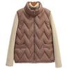 Women Winter Vest Thickened Padded Sleeveless Windproof Stand Collar Heat Retention Neck Protection Pockets Loose Cardigan Outdoor Waistcoat