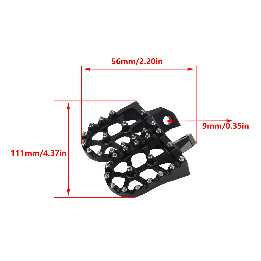 KLX250 Footpegs Motocross Foot Pegs Pedals For Kawasaki 300R 300SM 250S 650R KLR650 Motorcycle FootRest 2006-2020 Accessories