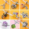 925 Silver Snowman Charm Beads Christmas Halloween Pendant for Women Jewelry Gift Fit Original Bracelet