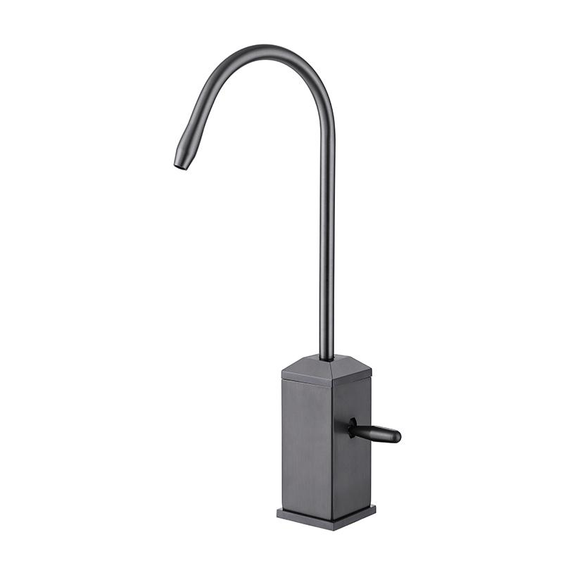 304 Stainless Steel 1/4"Kitchen Filtered Faucet Direct Drinking Tap Osmosis Drinking Water Filtration System Sink Tap Black/Gray