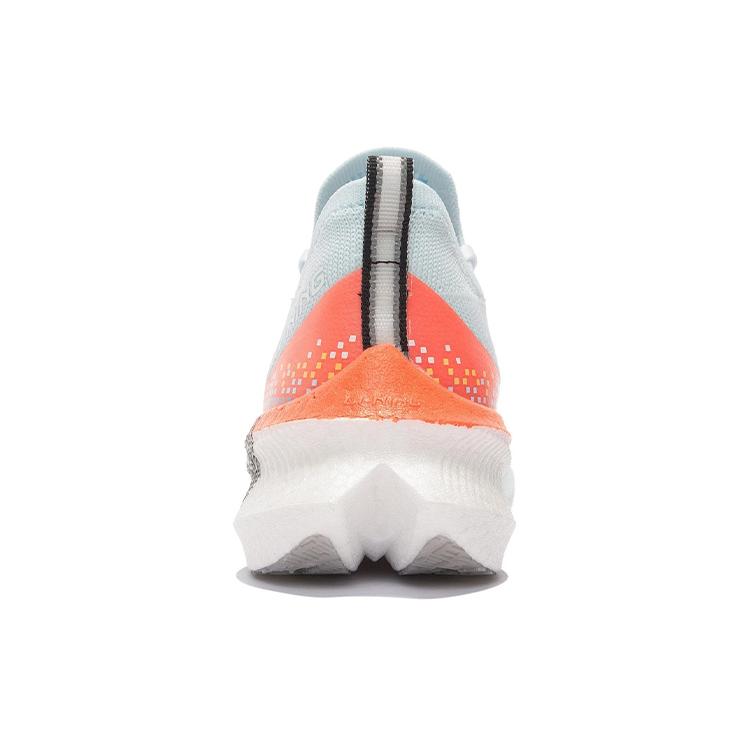New LiNing Feidian Challenger Abrasion Resistant Rebound Low Top Running Shoes Women's White Blue Orange ARMS012-2