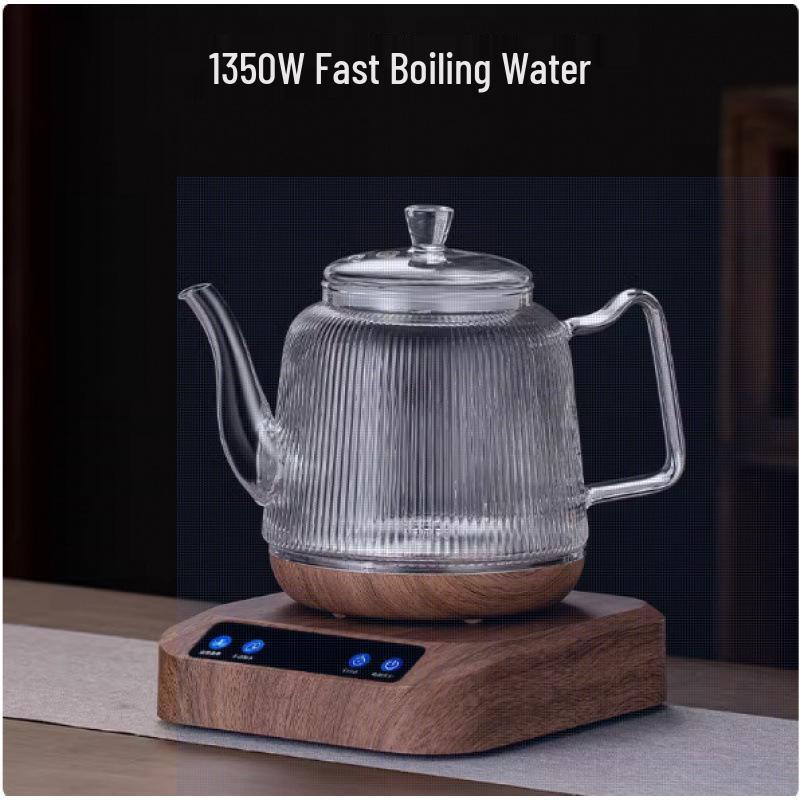 Pure Titanium Self-Watering Electric Kettle with Bottom Water Inlet for Tea Brewing – Insulated Single Kettle for Integrated Tea Table