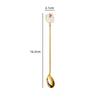 Creative Cartoon Animal Floral Spoon & Fork, Mirror Polished 304 Stainless Steel Dessert Coffee Stirrer