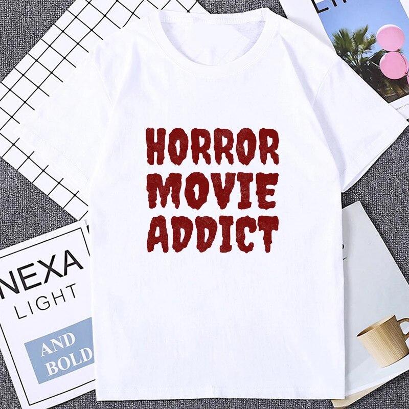 Horror Unholy Nun Graphic Printed Unisexs T-shirt Summer Casual Fashion Loose Soft Modal T Shirt Streetwear Hipster Hip Hop Tees