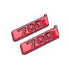 2pcs Red 800 Wing Side Sticker 900 700 Fender Sticker For Brabus Mercedes AMG G800 G900 W464 W463 G63 G65 Brabus Fender Sticker