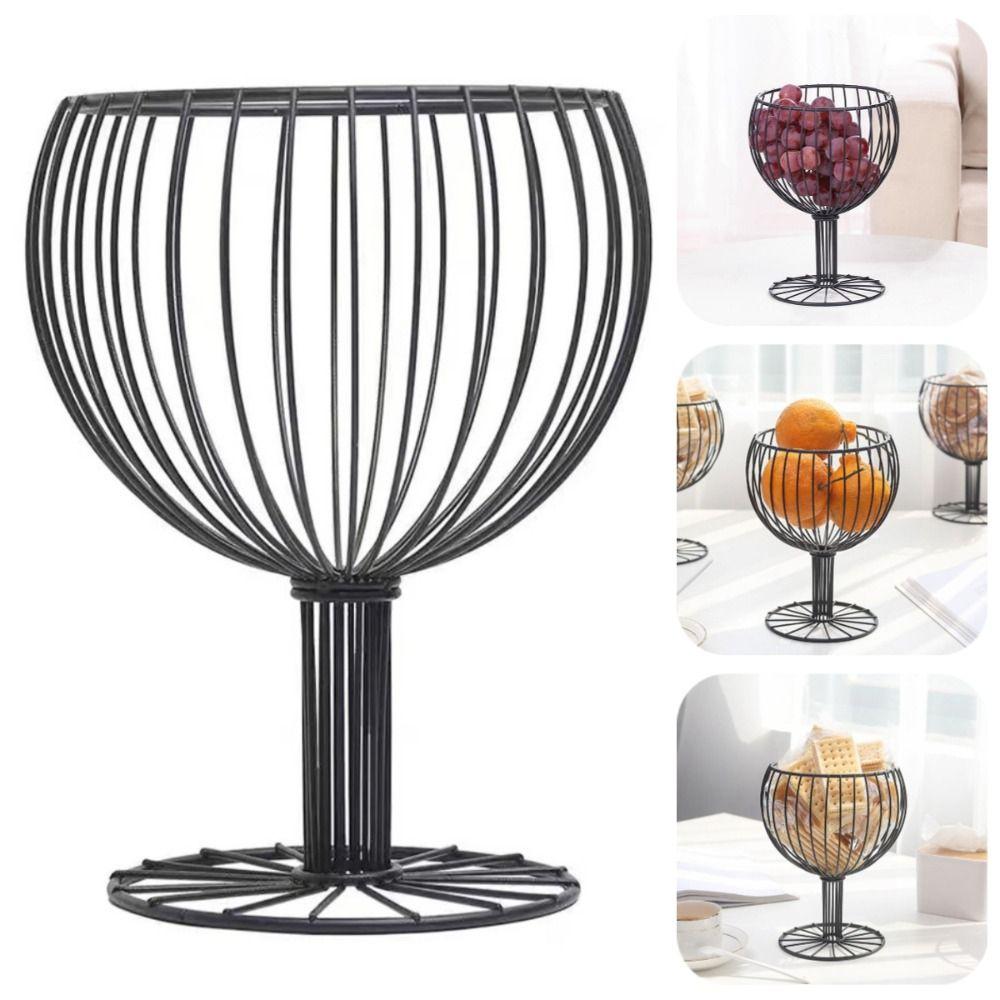 Space Saving Coffee Pod Holder Hollow Fruit Display Stand Simple Snack Storage Tray Home Decor