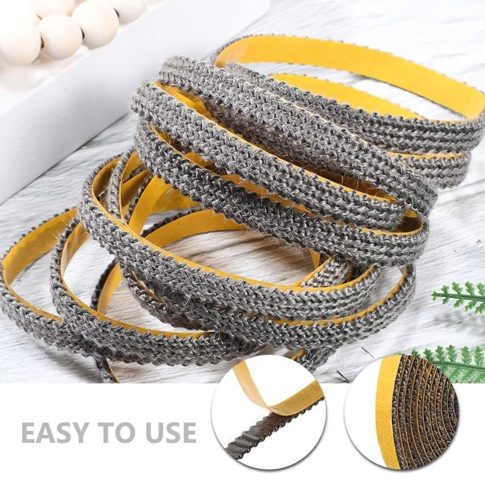 Self Adhesive Fireplace Seal Rope Fiberglass Flat Fireplace Door Gasket Heat Resistant Stove Sealing Rope Indoor Wood Burning