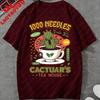 Cactuar Green Tea Emblem Unisex TShirt Final Fantasy Video Game Gaming Tee Gamer T Shirt Cactilio Final Fantasy XIV JRPG Tops