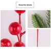 Vánoční borové větvičky s červenými bobulemi Umělé zelené stonky na strom Květinová aranžmá Domov Kancelář Sváteční středová dekorace