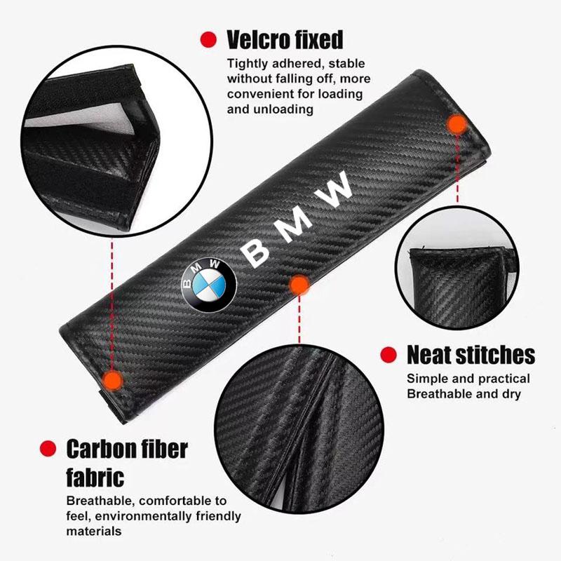 DLCP9 Car Seat Belt Shoulder Protector Cover Safety Belt Padding Pad For BMW M e46 e90 e60 f30 f10 e39 e36 g20 g30 f20 e87 Accessories