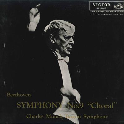 LP Record CHARLES MUNCH,BOSTON SYMPHONY - Beethoven/Symphony No.9<choral> RA2019 VICTOR Japan Classical Used
