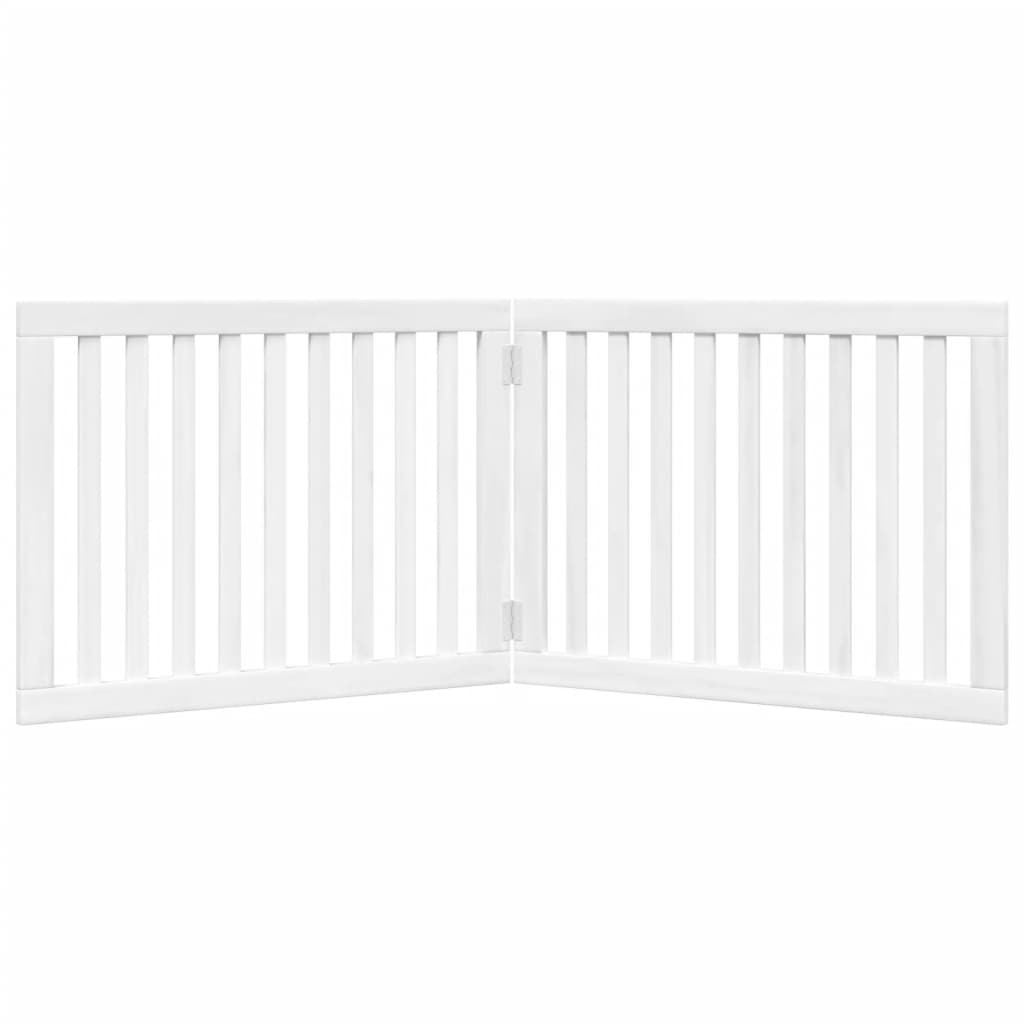 Vidaxl Foldable Pet Safety Gate, 2 Panels, White, 160Cm