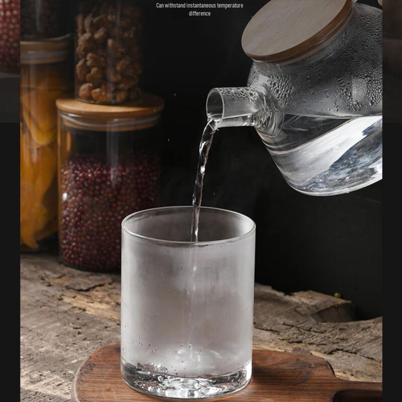 Glass Food and Tea Storage Jar with Bamboo Lid