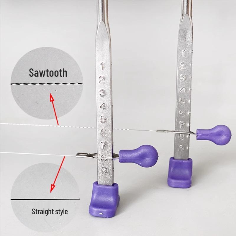 Stainless Steel Cake Layer Slicer Tool Purple