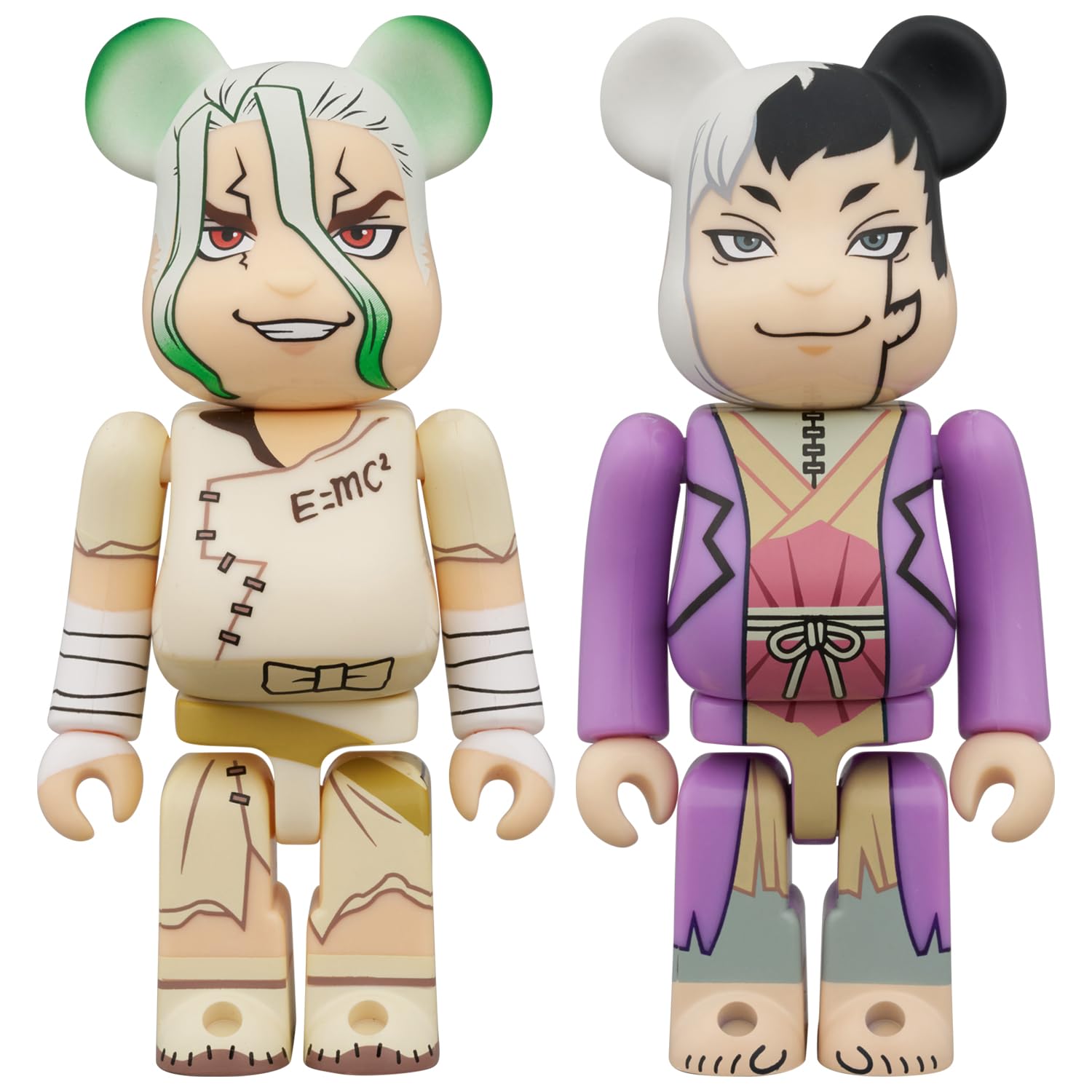 

Medicom Toy Bearbrick Anime “Dr.STONE” Chisora Ishigami & Gen Asagiri 2PCS SET Each approx. 70mm in height Non-scale painted finished figure