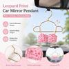Leopard Print Small Bra Car Mirror Pendant Rearview Mirror Pendant  Vehicle Interior Decor