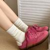 Women's Autumn and Winter Thick Pile Socks, Pure Cotton Mid-calf Long Socks, Versatile Autumn White Loose Cotton Socks for Women