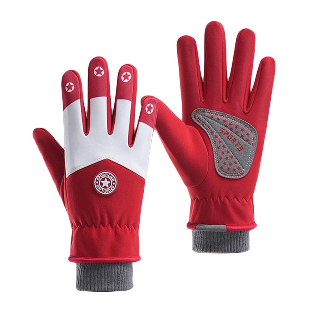 Thicken Cycling Riding Mittens Non-slip Children Bicycle Gloves Kids Winter Gloves  for Boys Girls