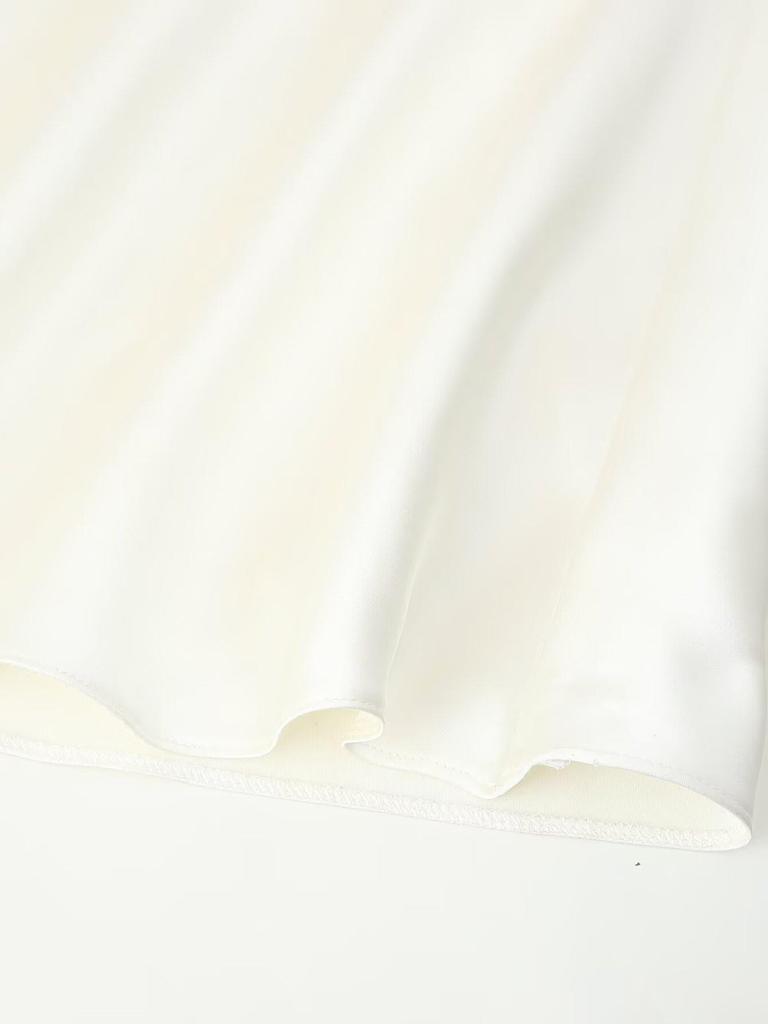 Spring/Summer 2025 European & American Sexy Hollow Silk Satin Dress for Women